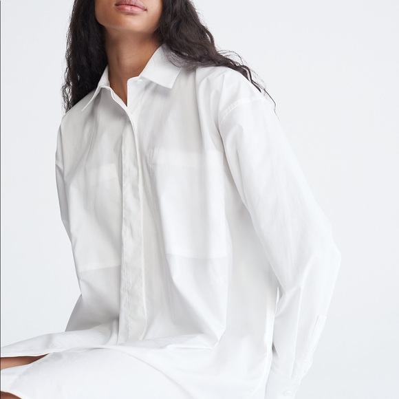 Calvin Klein- Cotton Shirt Dress - with tags - Picture 2 of 9